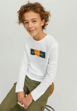 Jack & Jones Junior Longsleeve- Longsleeve - Bright White -Jack & Jones 5d13d1eeb1e2452f8a79f6144f574dd2