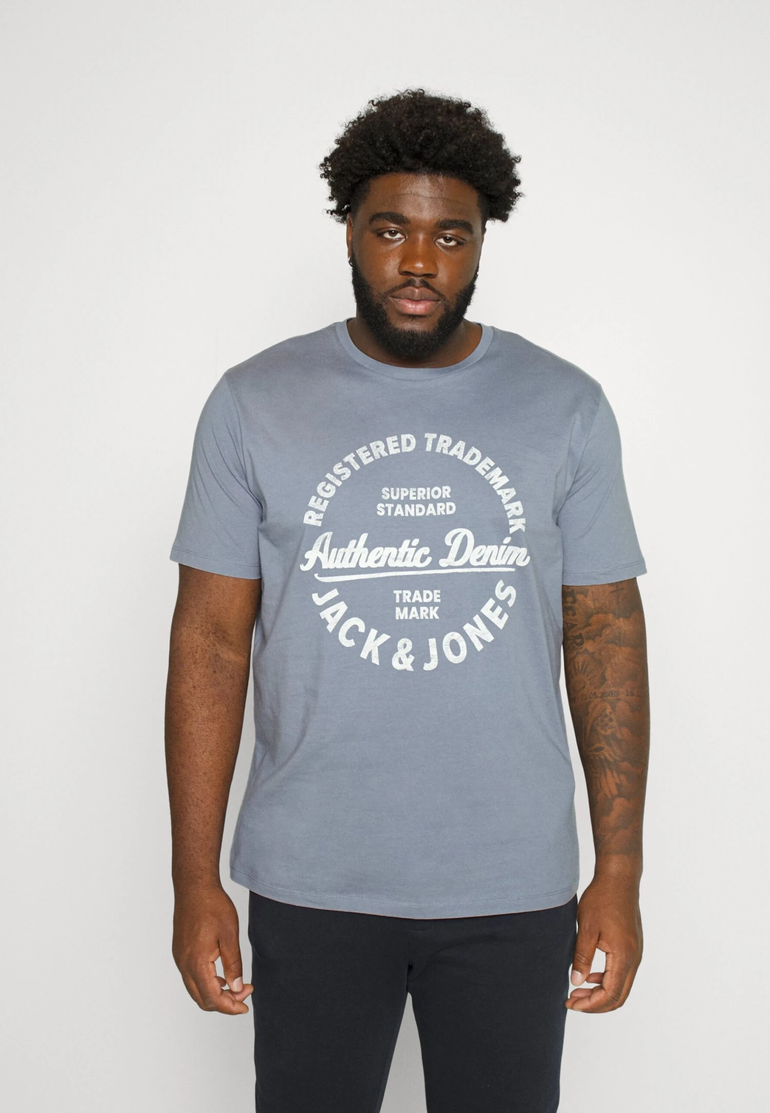 Jack & Jones Jjejeans Tee O Neck 3 Pack - T-Shirt Print - Flint Stone/Cloud/Navy 5 Jack & Jones Jjejeans Tee O Neck 3 Pack - T-Shirt Print - Flint Stone/Cloud/Navy - Afbeelding 5