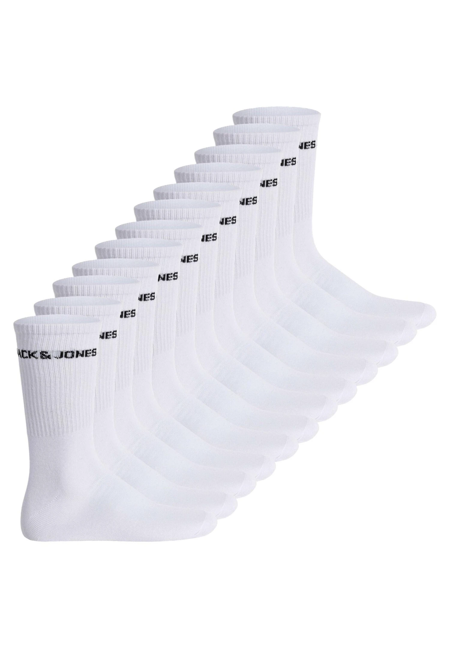 Jack & Jones Tennis 12Er Pack - Jaclogo - Sokken - Weiß 1 Jack & Jones Tennis 12Er Pack - Jaclogo - Sokken - Weiß