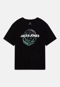 Jack & Jones Junior Jcodigitali Tee Crew Neck - T-Shirt Print - Black