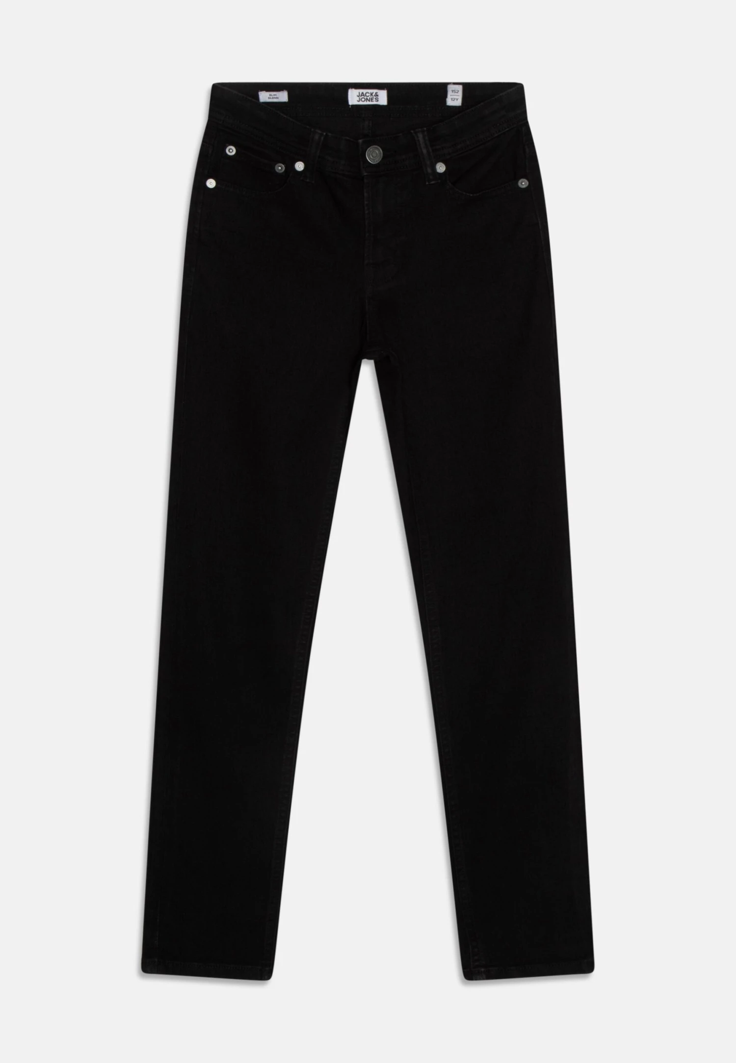 Jack & Jones Junior Jjiglenn Jjoriginal - Slim Fit Jeans - Black Denim 1 Jack & Jones Junior Jjiglenn Jjoriginal - Slim Fit Jeans - Black Denim