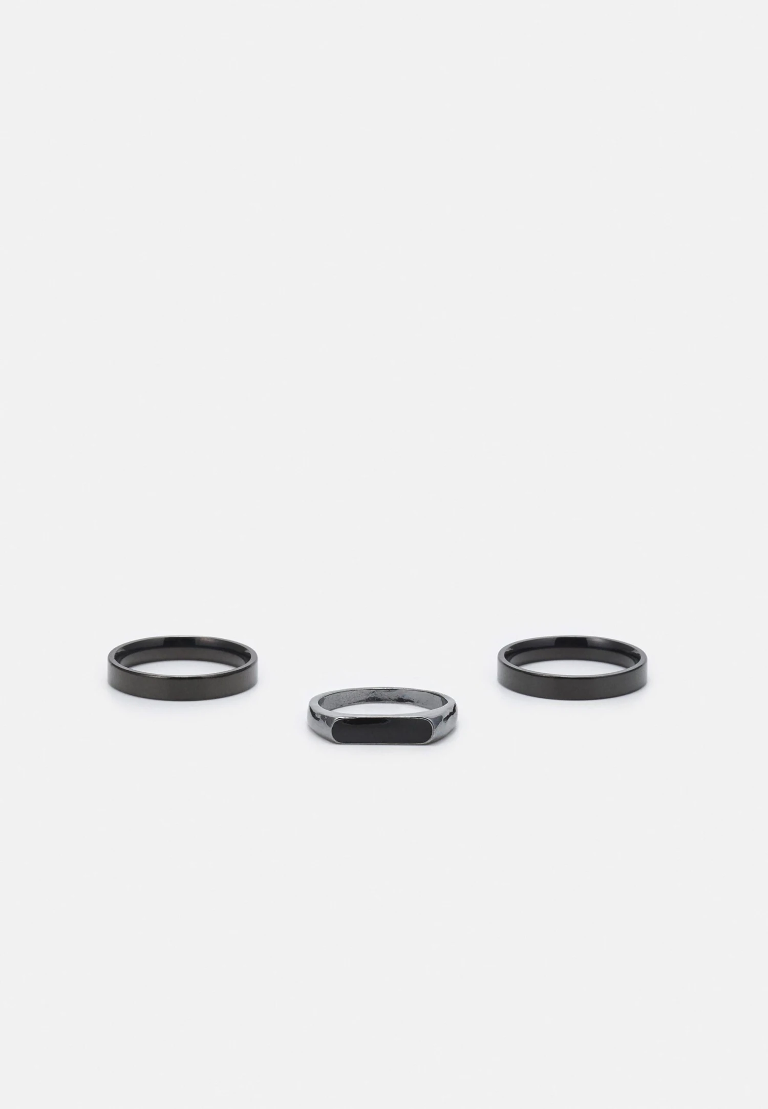 Jack & Jones Jacjona 3 Pack Unisex - Ring - Black 1 Jack & Jones Jacjona 3 Pack Unisex - Ring - Black