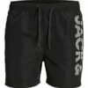 Jack & Jones Jpstfiji Jjswim Splicelogo - Zwemshorts - Black