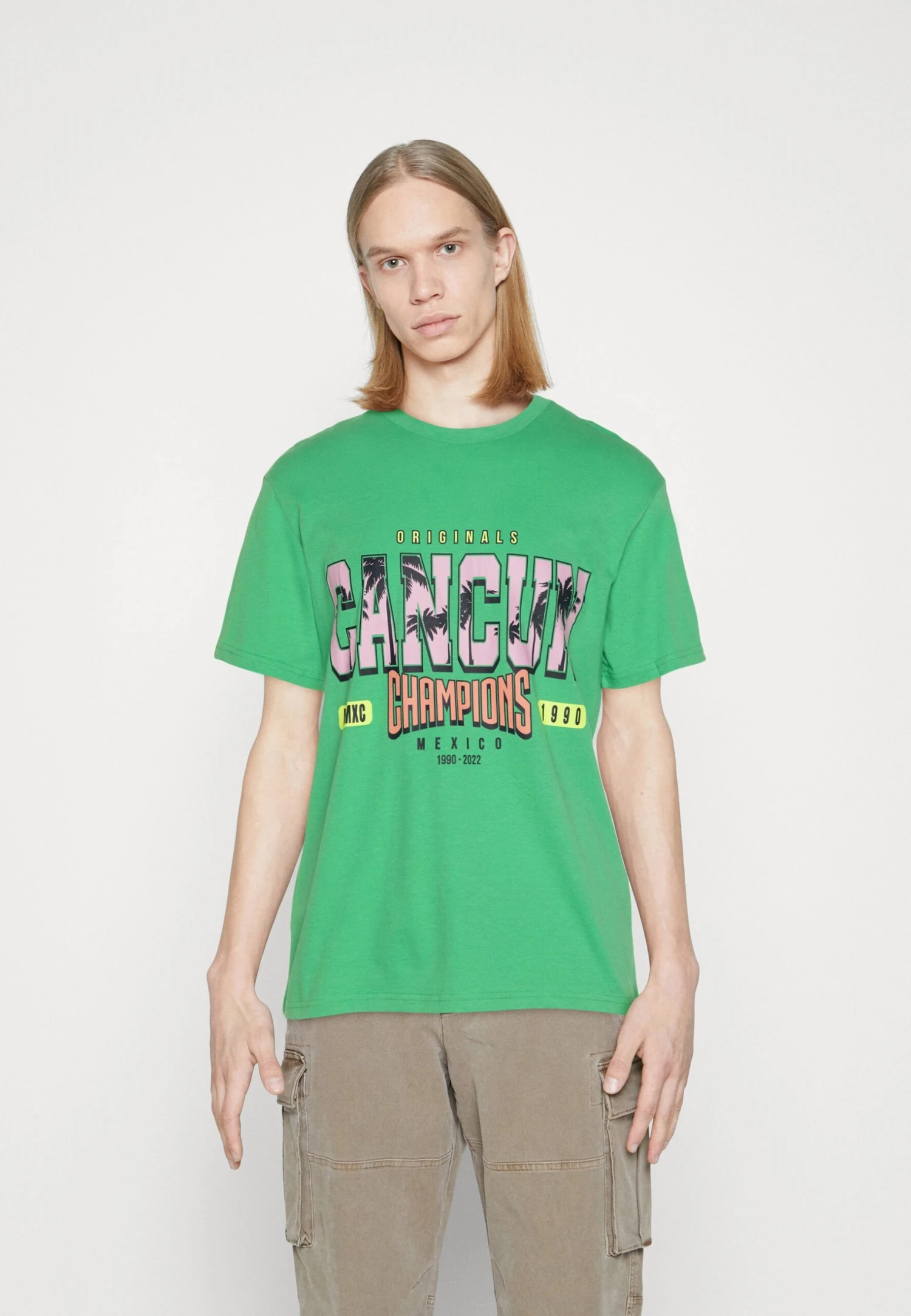 Jack & Jones Jorsummercity Ss Crew Neck Tg - T-Shirt Print - Island Green 1 Jack & Jones Jorsummercity Ss Crew Neck Tg - T-Shirt Print - Island Green