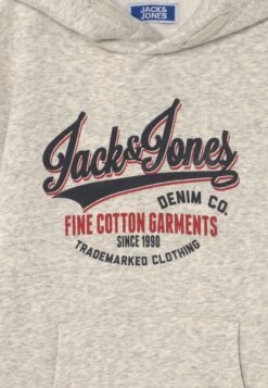 Jack & Jones Junior Jjelogo - Hoodie - White Melange -Jack & Jones 631bd64859e34373a6825ecd25729451