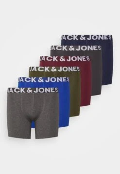 Jack & Jones Trunks 7 Pack - Onderbroeken - Dark Grey Melange/Monoca Blue/ Asphalt/Navy/Black/Port Royale/Forest Night