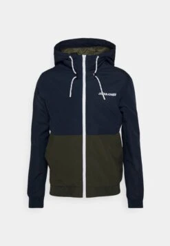 Jack & Jones Jjerush Blocking Hood - Lichte Jas - Blau