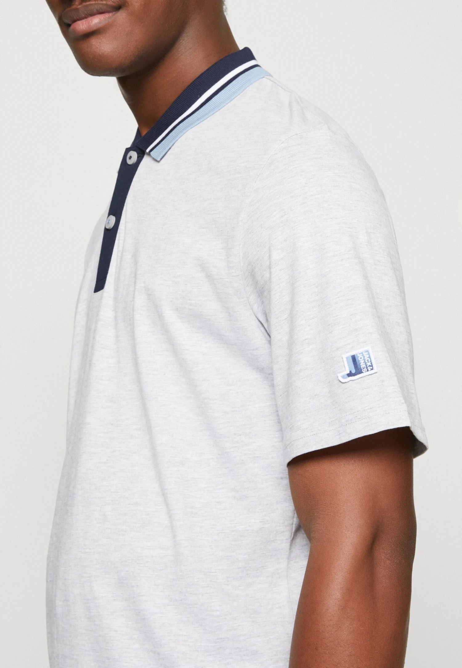 Jack & Jones Jcologan - Poloshirt - Light Grey Melange 6 Jack & Jones Jcologan - Poloshirt - Light Grey Melange - Afbeelding 6