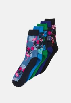 Jack & Jones Jacrobin Socks 5 Pack - Sokken - Jolly Greenpack/Aster Blue/Navy Blazer/Surf The Web/Black