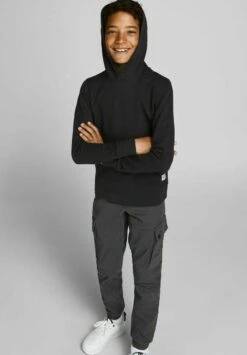 Jack & Jones Junior Jjebasic Jr - Hoodie - Black -Jack & Jones 673be9c33ecc41fba21d9225ce5da487