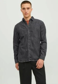 Jack & Jones Henry Wi 052 - Overhemd - Black Denim