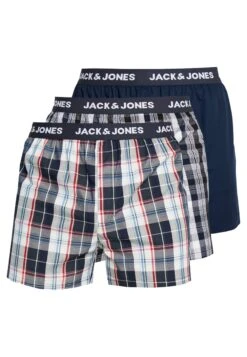 Jack & Jones Jaccheck 3 Pack - Boxershort - Navy -Jack & Jones 69983f98f9d04768b63f33f62791d373