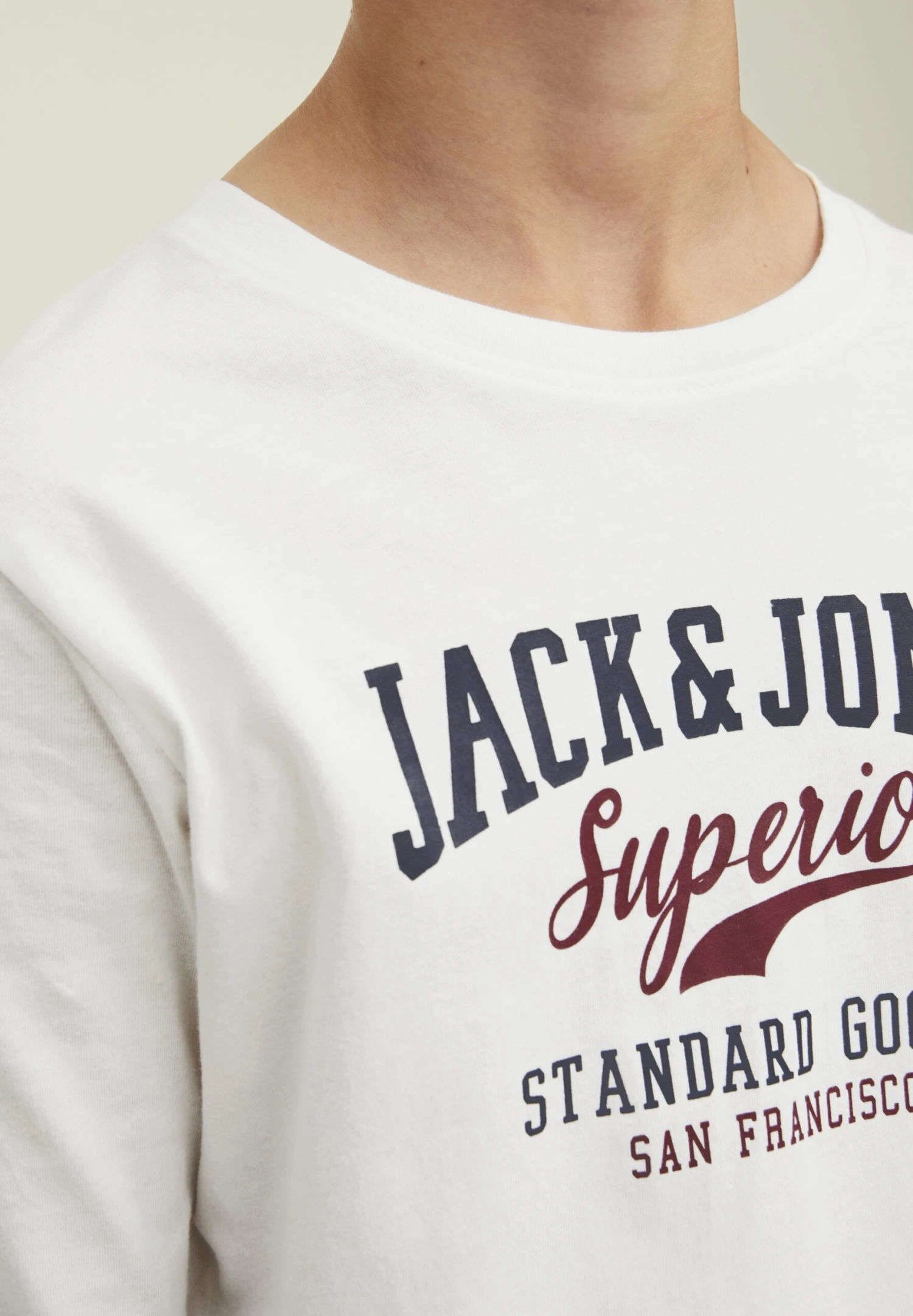 Jack & Jones Junior Jjelogo Tee O-Neck Jnr - Longsleeve - Cloud Dancer 6 Jack & Jones Junior Jjelogo Tee O-Neck Jnr - Longsleeve - Cloud Dancer - Afbeelding 6