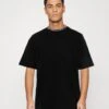 Jack & Jones Jcoarc Jacquard Tee Crew Neck - T-Shirt Print - Black