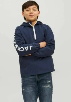 Jack & Jones Junior Jorluke Anorak - Jas - Navy Blazer -Jack & Jones 6e17140762844c908da01d2d18a92b17