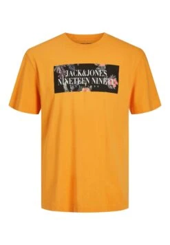 Jack & Jones Flores - T-Shirt Print - Orange