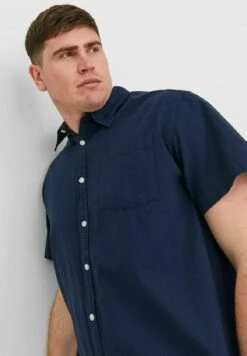 Jack & Jones Kurzarm - Overhemd - Navy Blazer -Jack & Jones 6f17fd4525d64aa98fcc7f2c05eb987d