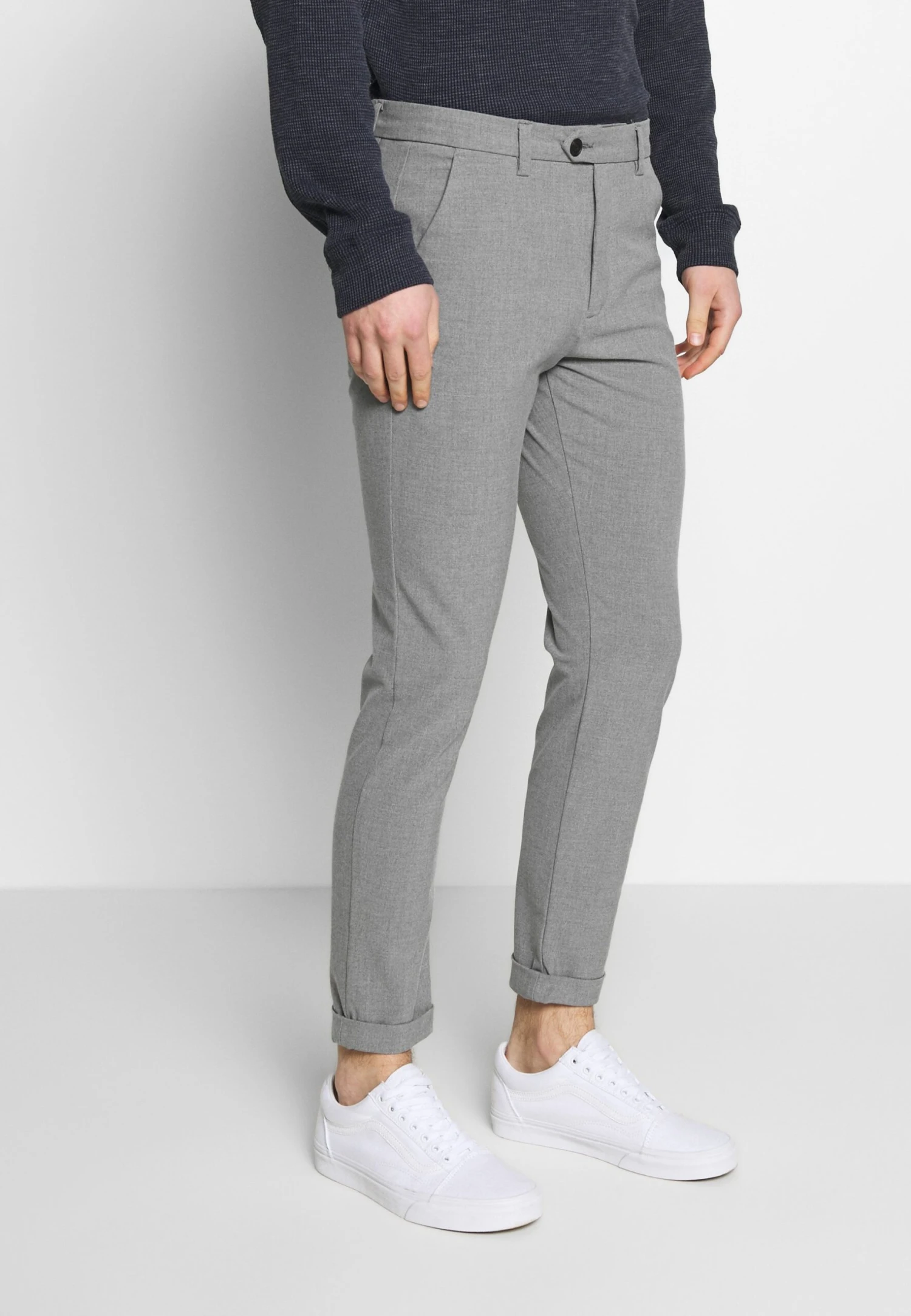 Jack & Jones Jjimarco Jjconnor- Broek - Grey Melange 1 Jack & Jones Jjimarco Jjconnor- Broek - Grey Melange
