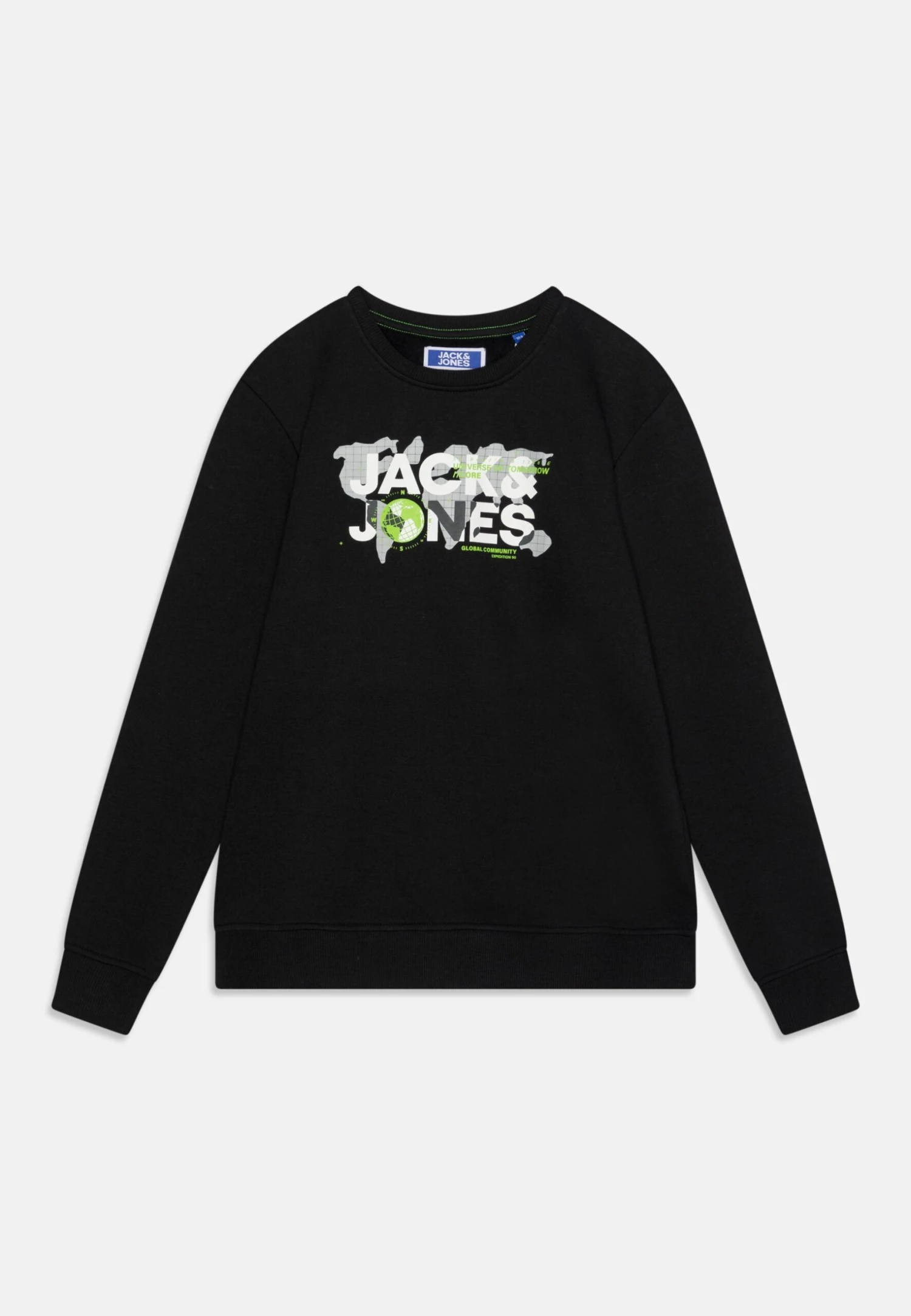 Jack & Jones Junior Jcodust Crew Neck - Sweater - Black 1 Jack & Jones Junior Jcodust Crew Neck - Sweater - Black