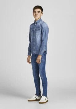Jack & Jones Junior Jewestern Sheridan - Overhemd - Medium Blue Denim