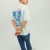 Jack & Jones Crew Neck - T-Shirt Print - Pale Blue