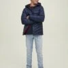 Jack & Jones Junior Jjehero Puffer Hood - Winterjas - Navy Blazer