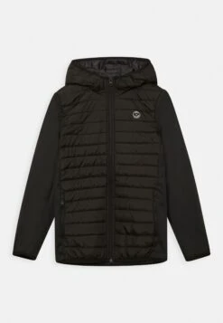 Jack & Jones Junior Quilted Noos- Winterjas - Black - Detail: Set-In Sleeves