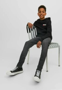 Jack & Jones Junior Liam Original- Slim Fit Jeans - Black Denim -Jack & Jones 75f231b4c2c14048889bb04944b404b0