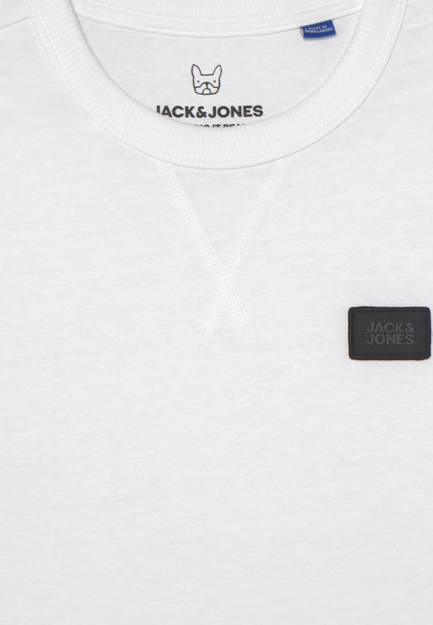Jack & Jones Junior Jcoclassic Waffle Badge Tee- Longsleeve - White 3 Jack & Jones Junior Jcoclassic Waffle Badge Tee- Longsleeve - White - Afbeelding 3