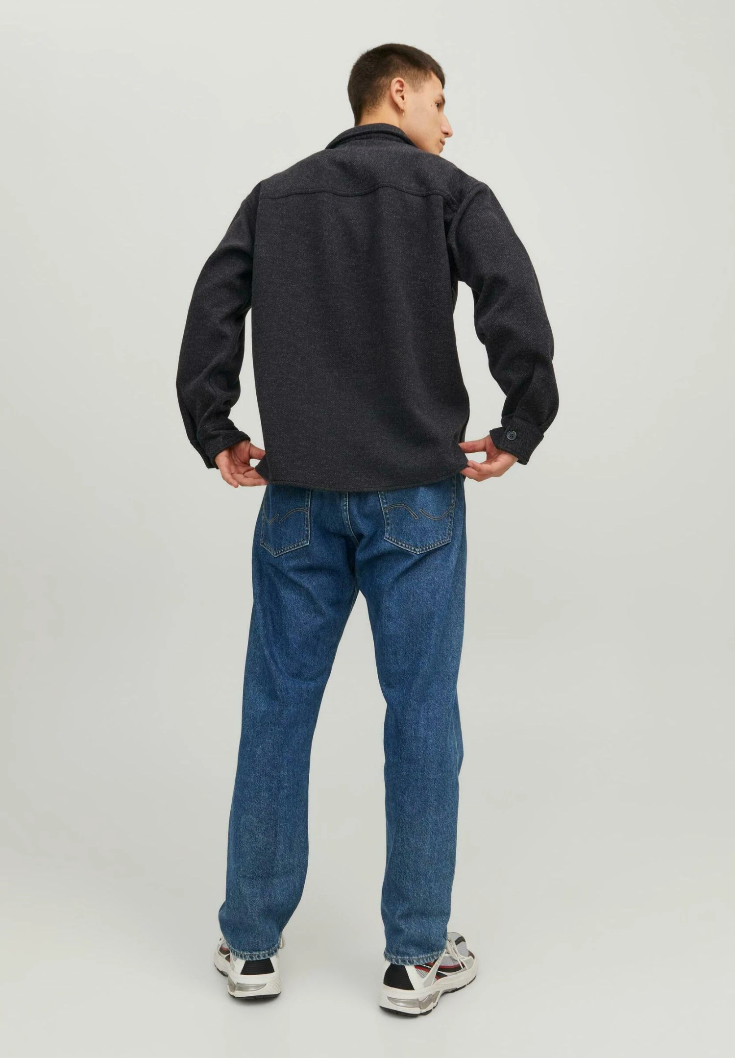 Jack & Jones Jorzac Melange Ls - Lichte Jas - Black 3 Jack & Jones Jorzac Melange Ls - Lichte Jas - Black - Afbeelding 3