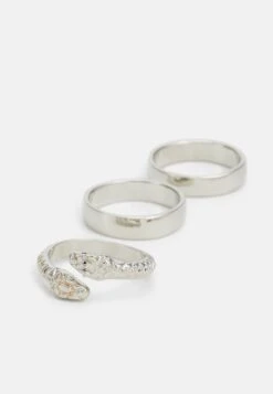 Jack & Jones Jacsnake 3 Pack - Ring - Silver Colour -Jack & Jones 787b5f79a36a4b4795c48efad7feb4a1