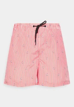 Jack & Jones Jpstfiji Jjswim Mini Stripe - Zwemshorts - Hot Coral