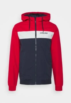Jack & Jones Jjerush Blocking Hood - Lichte Jas - True Red