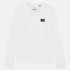 Jack & Jones Junior Jcoclassic Waffle Badge Tee- Longsleeve - White