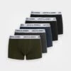 Jack & Jones Jacbasic White Trunks 5 Pack - Onderbroeken - Forest Night