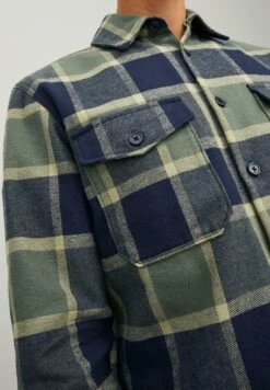 Jack & Jones Rddari Check L/S Sn - Lichte Jas - Dusty Olive -Jack & Jones 7e3d11263e5b45b98bc30e703ee0318c