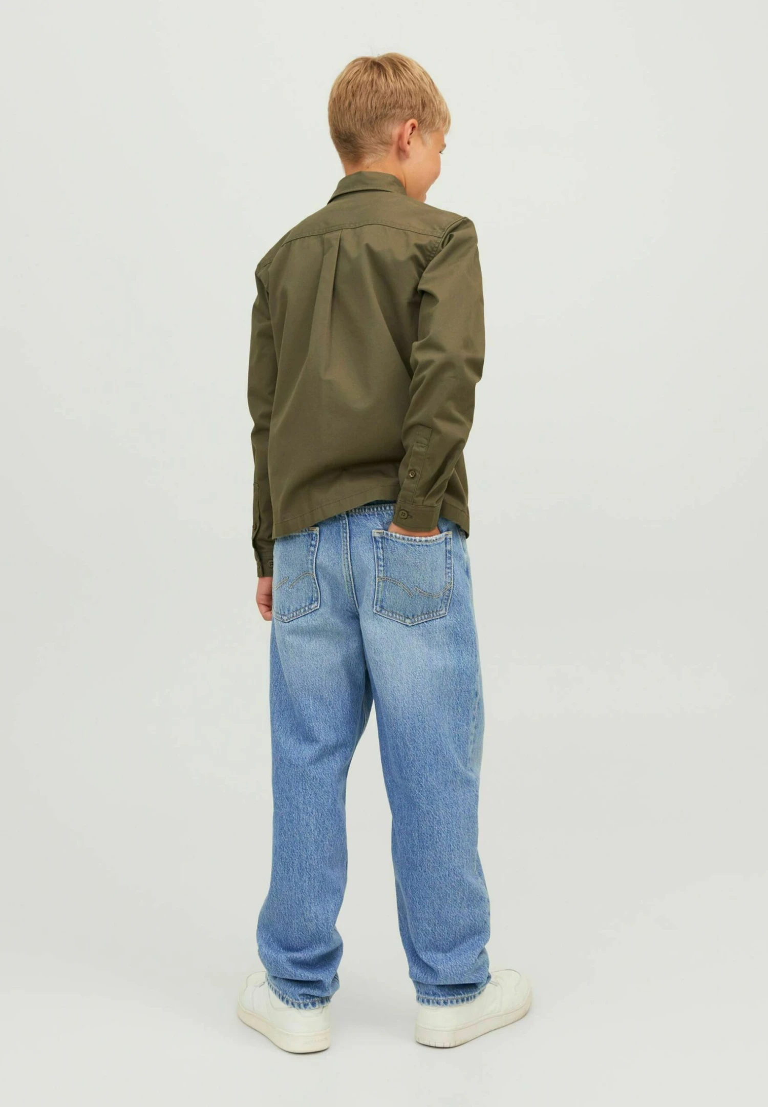 Jack & Jones Junior Clark Original Sbd - Straight Leg Jeans - Blue Denim 3 Jack & Jones Junior Clark Original Sbd - Straight Leg Jeans - Blue Denim - Afbeelding 3