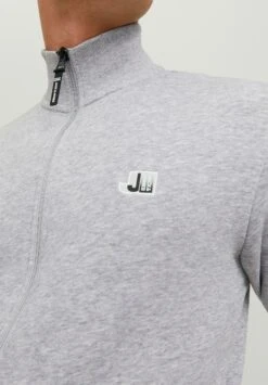 Jack & Jones Jcologan Zip High Neck Ss23 Sn - Sweater Met Rits - Light Grey Melange -Jack & Jones 80afefe33b2e48e2a40ec6a7f2f2e9c3