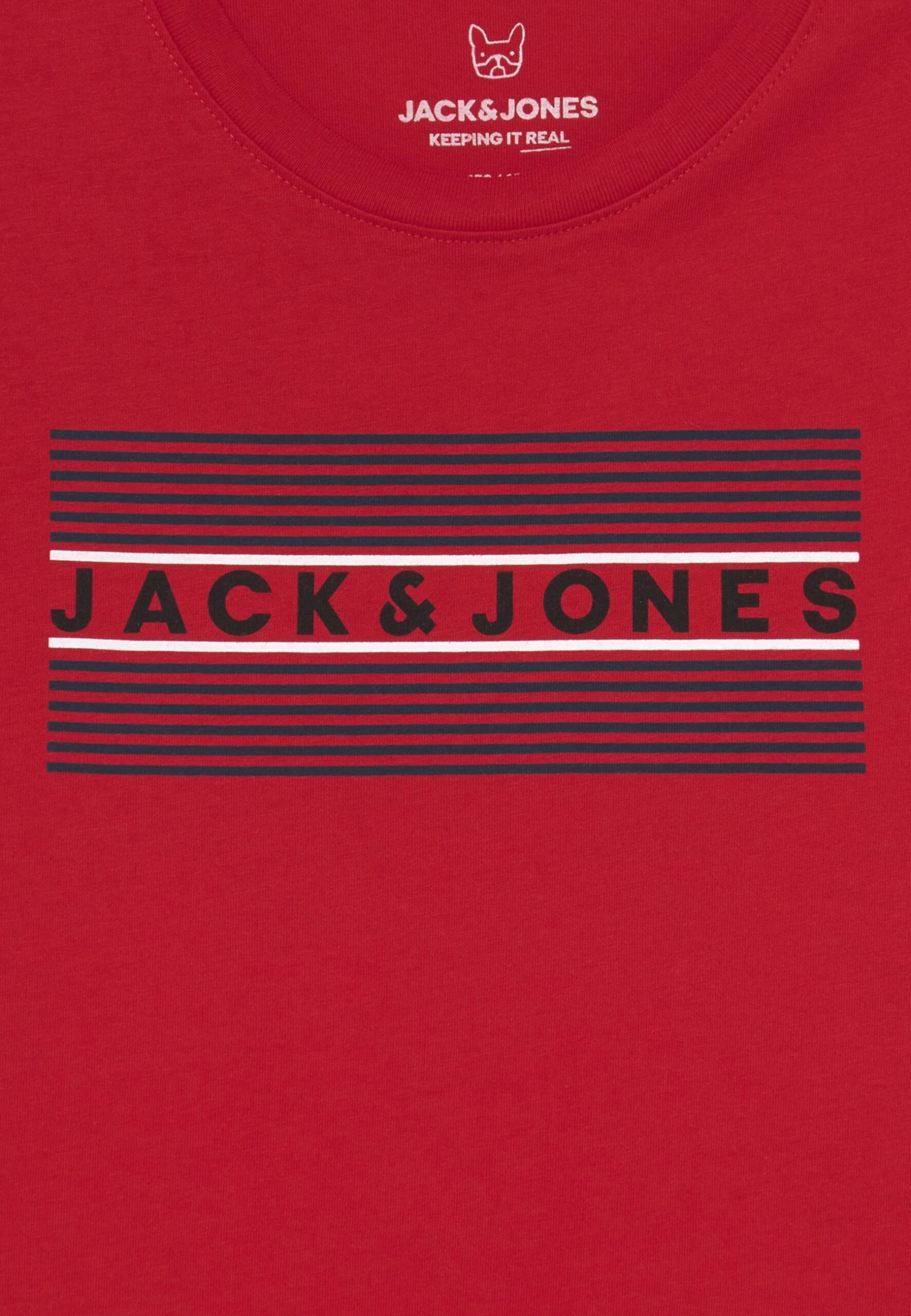 Jack & Jones Junior Logo Ss O-Neck Noos- T-Shirt Print - True Red 3 Jack & Jones Junior Logo Ss O-Neck Noos- T-Shirt Print - True Red - Afbeelding 3