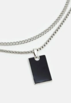 Jack & Jones Jacbaza Necklace 2 Pack - Ketting - Silver-Coloured -Jack & Jones 84f7095bb33047bcb09d32d82d79075a