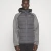 Jack & Jones Jcodust Hybrid Jacket - Jas - Asphalt/Light Grey
