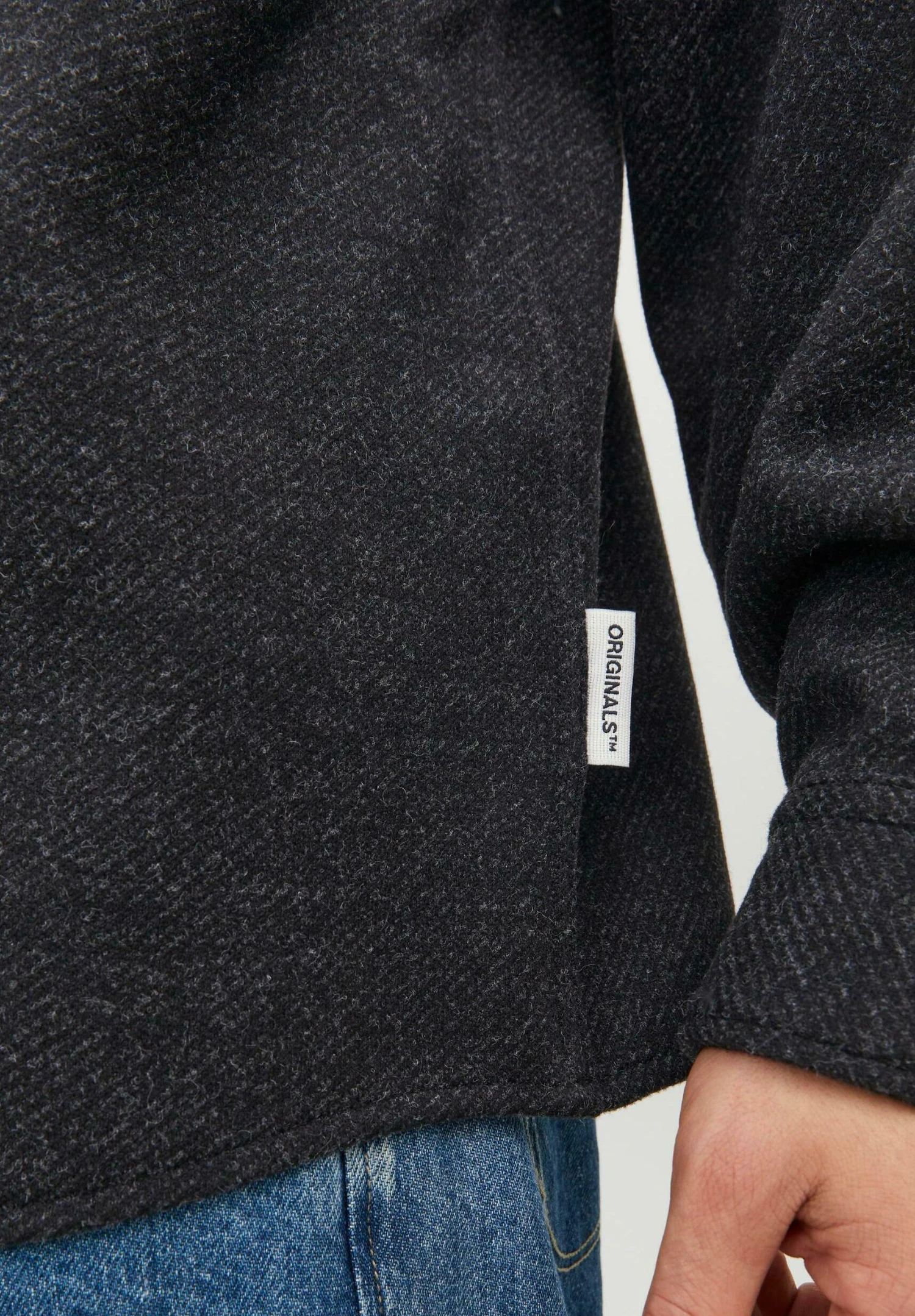 Jack & Jones Jorzac Melange Ls - Lichte Jas - Black 5 Jack & Jones Jorzac Melange Ls - Lichte Jas - Black - Afbeelding 5