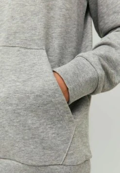 Jack & Jones Junior Jcologan Ss Sn Jnr - Hoodie - Light Grey Melange -Jack & Jones 862af1397b2444ae84b82aae125a7a02