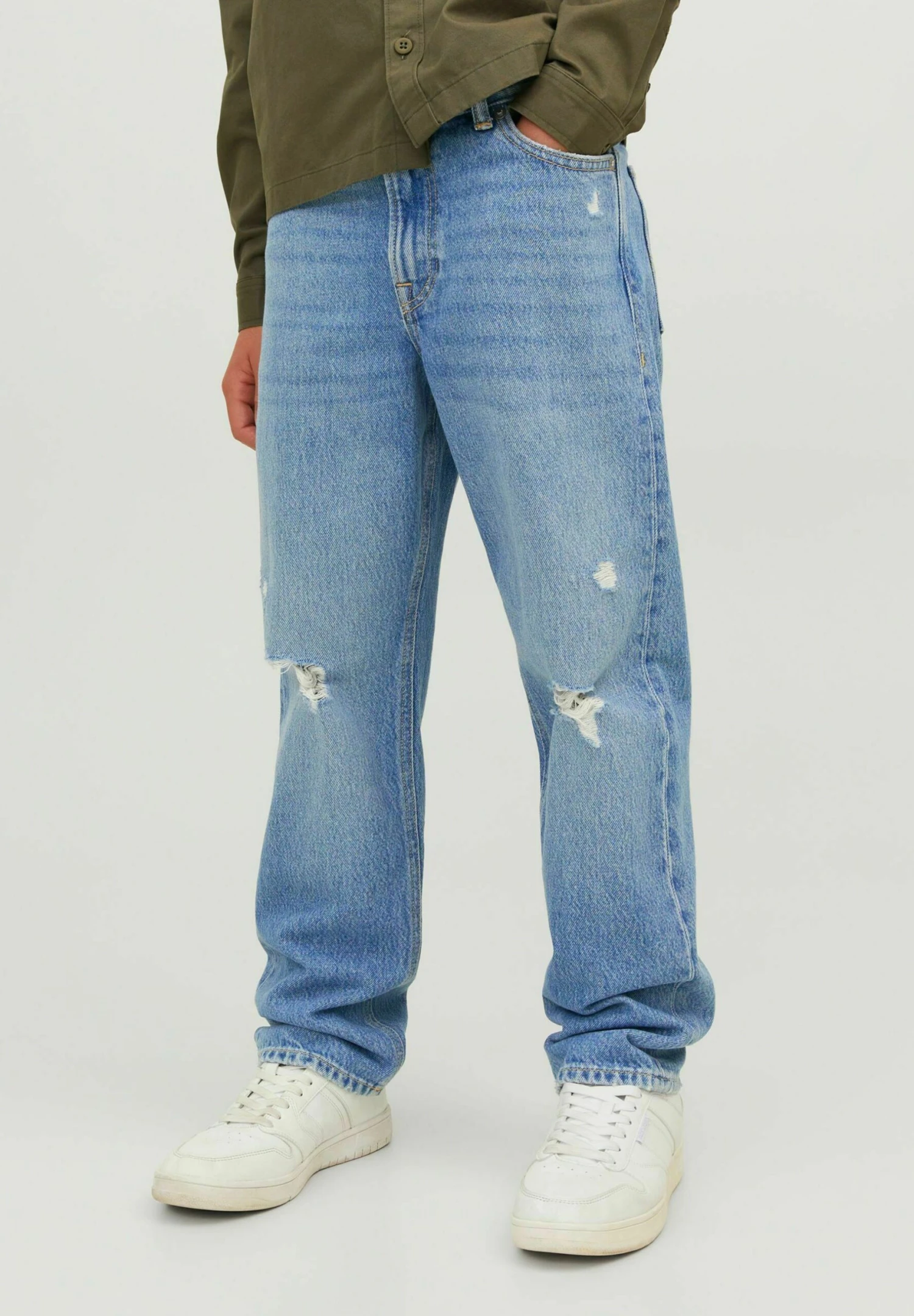 Jack & Jones Junior Clark Original Sbd - Straight Leg Jeans - Blue Denim 2 Jack & Jones Junior Clark Original Sbd - Straight Leg Jeans - Blue Denim - Afbeelding 2