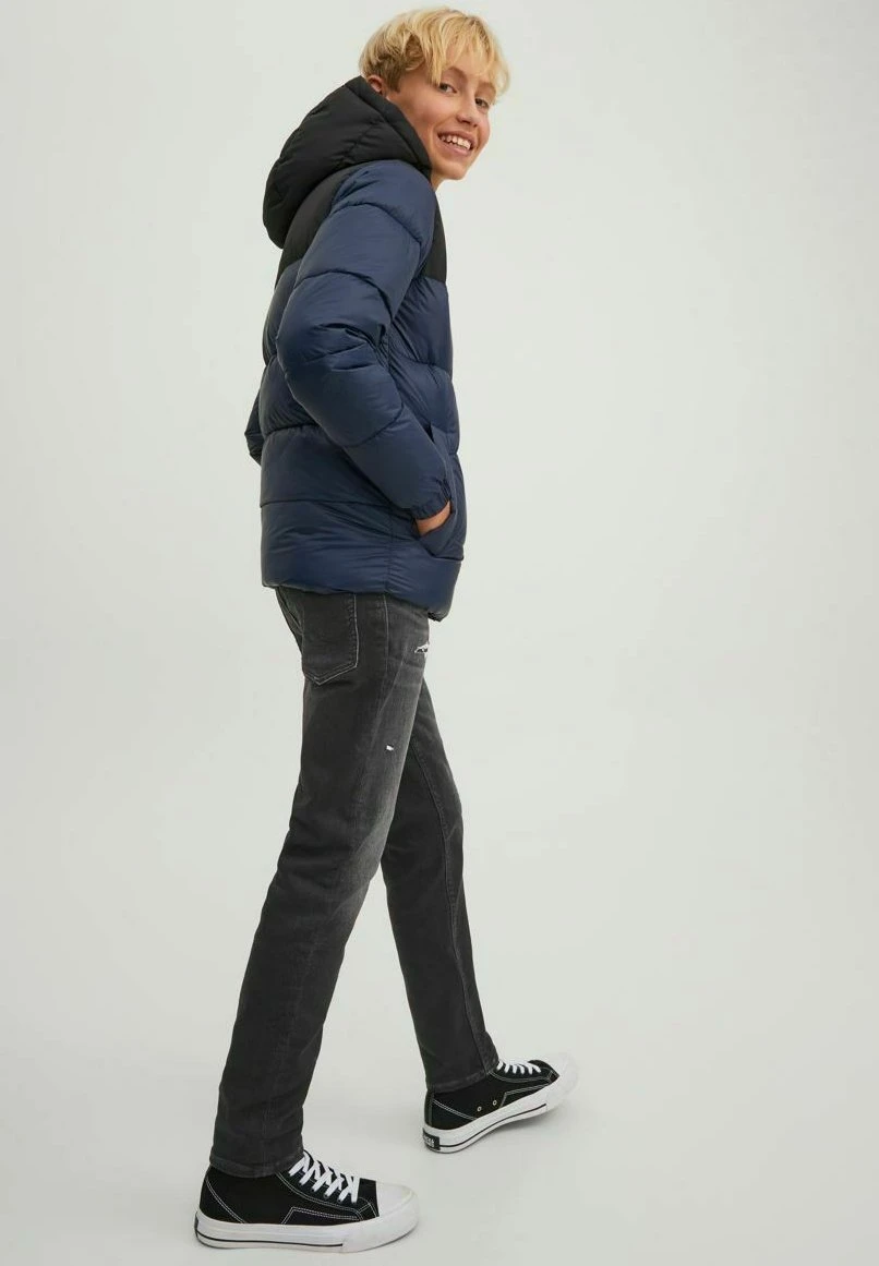 Jack & Jones Junior Glenn Icon Indigo - Slim Fit Jeans - Black Denim 5 Jack & Jones Junior Glenn Icon Indigo - Slim Fit Jeans - Black Denim - Afbeelding 5