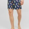 Jack & Jones Stfiji Swim Funny - Zwemshorts - Navy Blazer