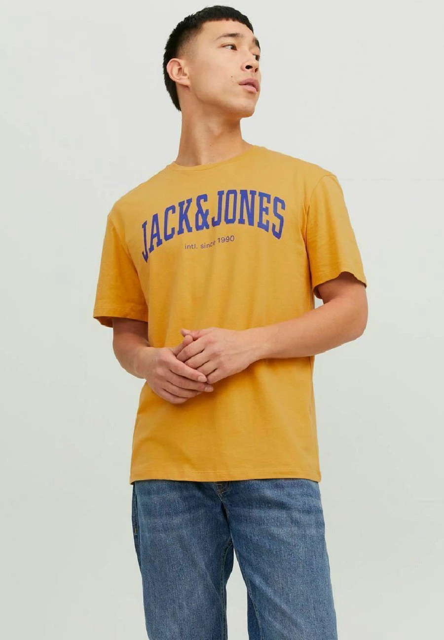 Jack & Jones Logo - T-Shirt Print - Honey Gold 1 Jack & Jones Logo - T-Shirt Print - Honey Gold