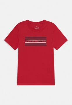 Jack & Jones Junior Logo Ss O-Neck Noos- T-Shirt Print - True Red
