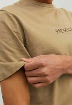 JACK&JONES Premium Logo - T-Shirt Print - Petrified Oak -Jack & Jones 8cb37d8d30c243dcbb7f9e66048caecc