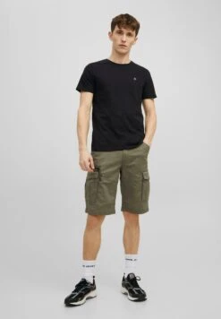 Jack & Jones Unifarbene Dex Mit Cargotaschen - Shorts - Grün